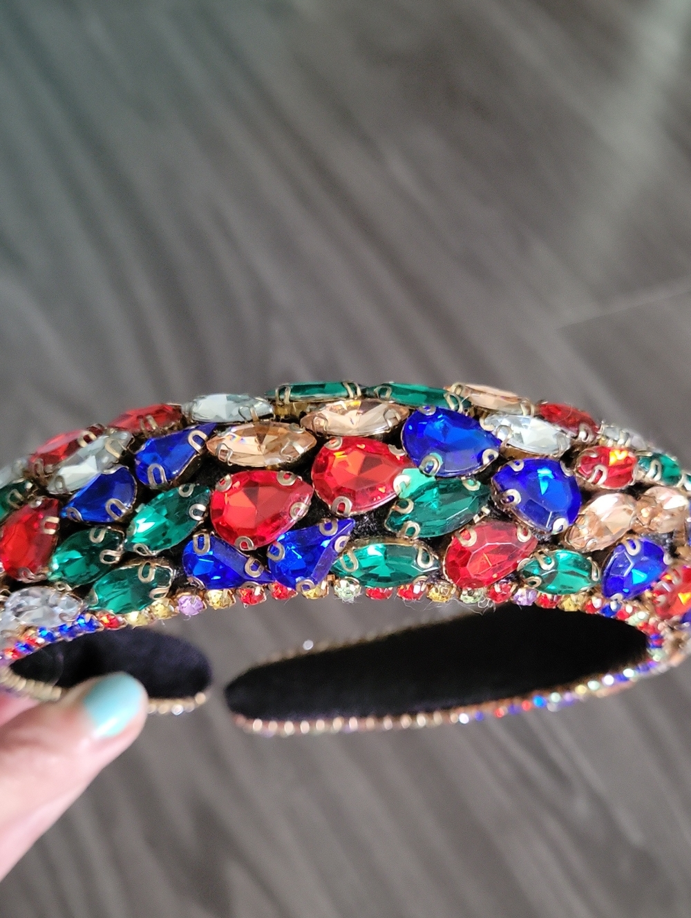 Multicolor Jeweled Headband